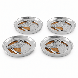 Arthur Court Equestrian Equestrian Drink Coaster Set of 4