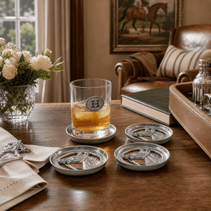 Arthur Court Equestrian Equestrian Drink Coaster Set of 4