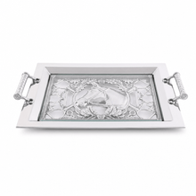 Arthur Court Equestrian Equestrian Horse Glass Top Serving Tray