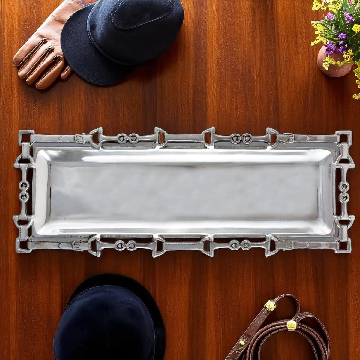 Arthur Court Equestrian Equestrian Oblong W/Openwork