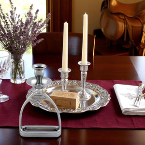 Arthur Court Equestrian Equestrian Stirrup Candlestick