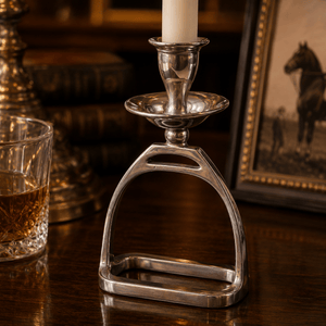 Arthur Court Equestrian Equestrian Stirrup Candlestick