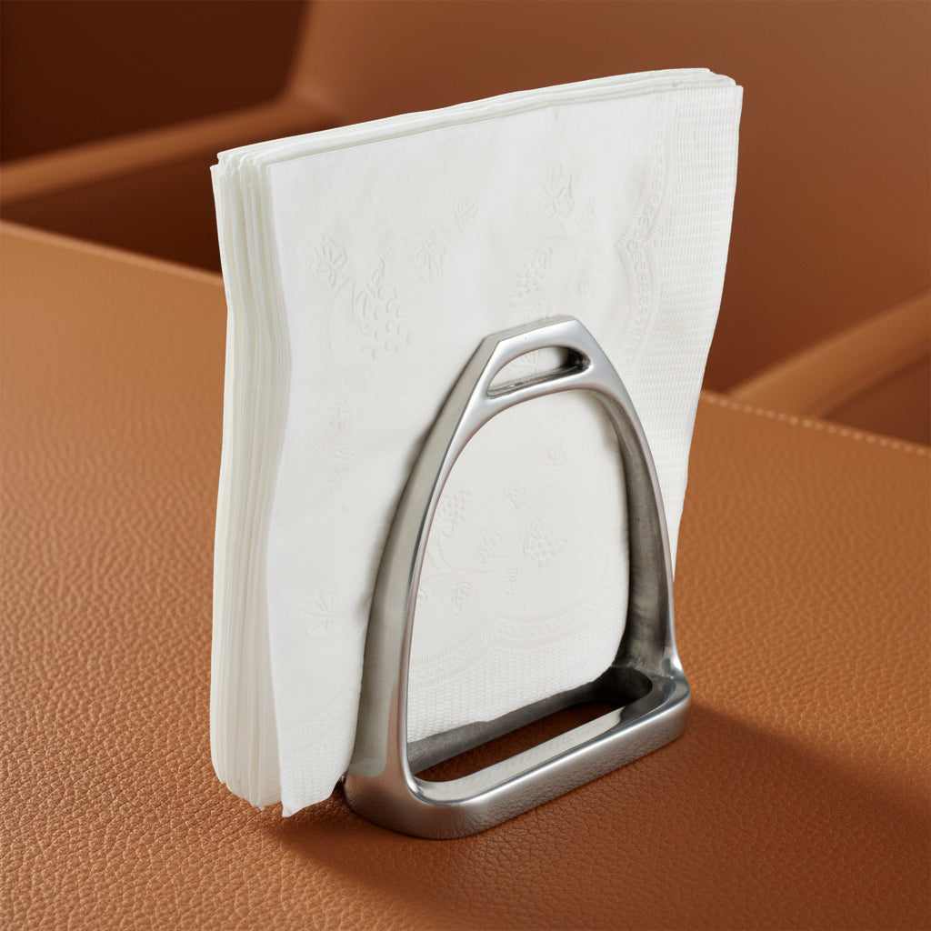 Arthur Court Equestrian Equestrian Stirrup Napkin Holder