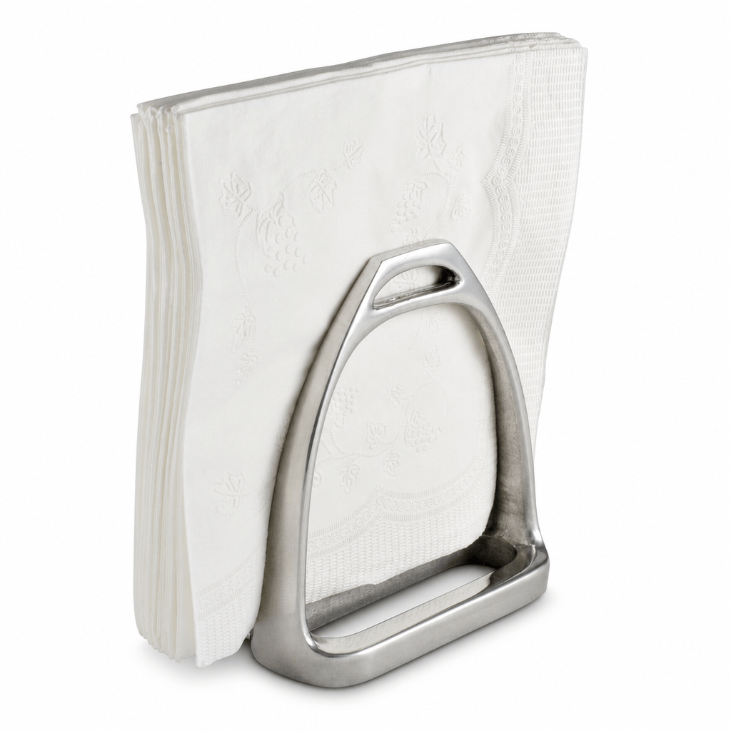 Arthur Court Equestrian Equestrian Stirrup Napkin Holder