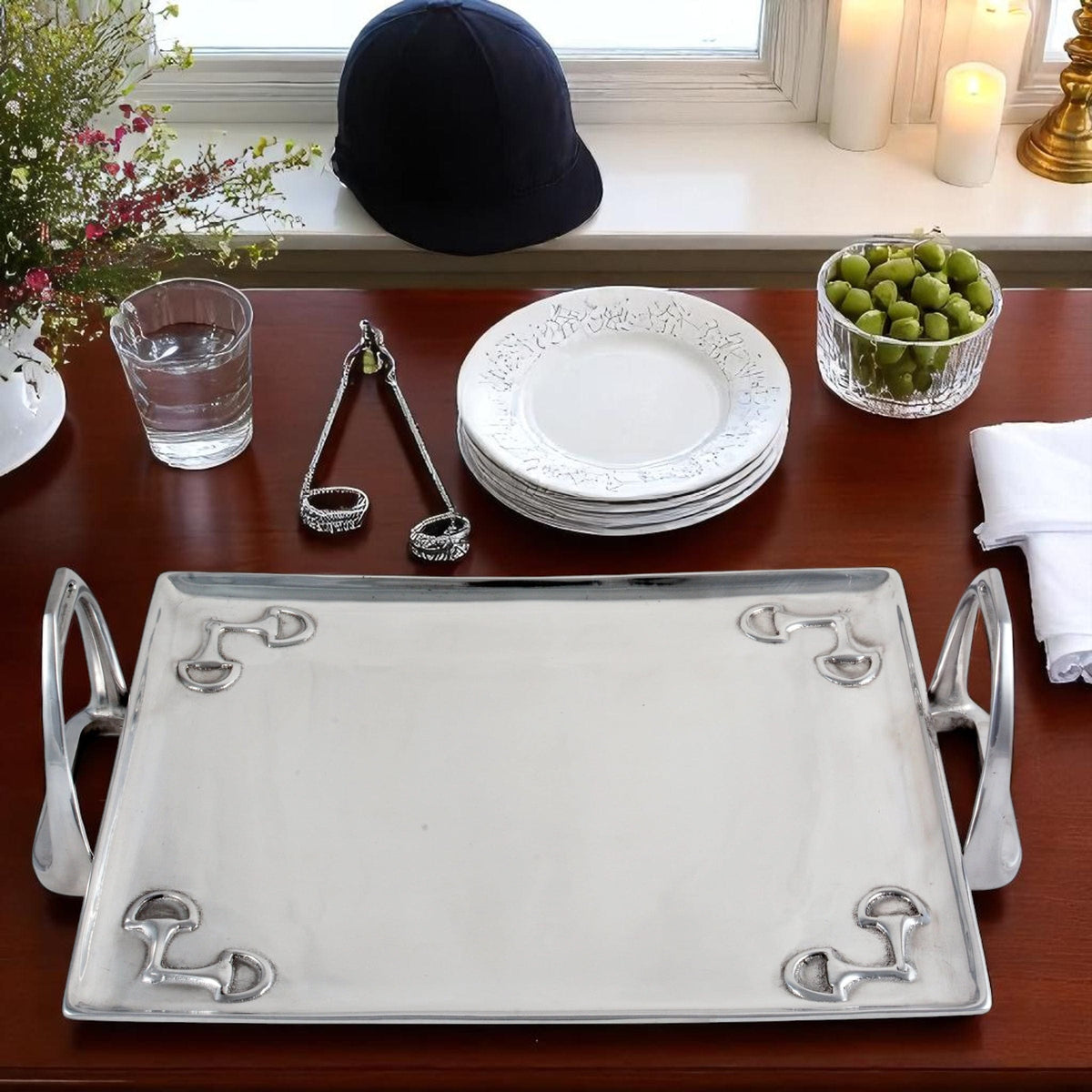 Arthur Court Equestrian Equestrian Stirrup Tray - Large