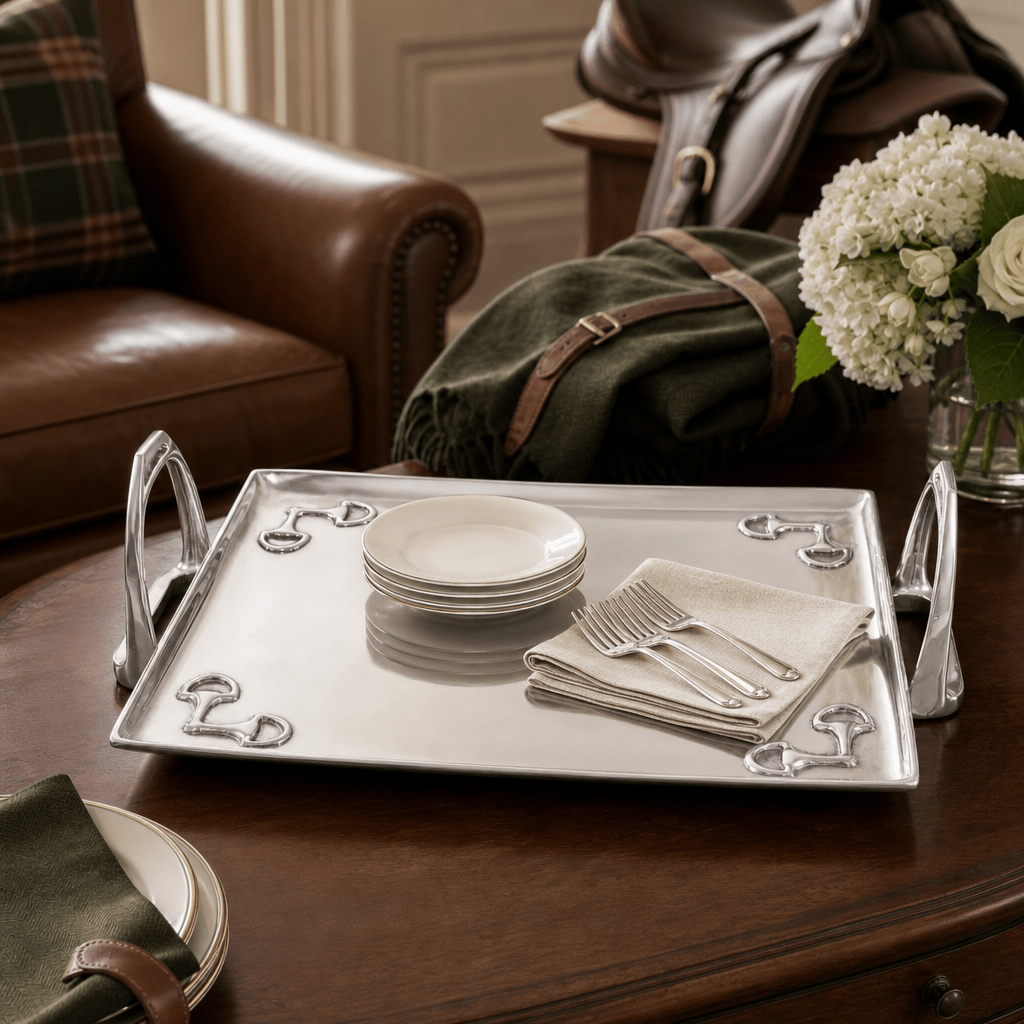 Arthur Court Equestrian Equestrian Stirrup Tray - Large