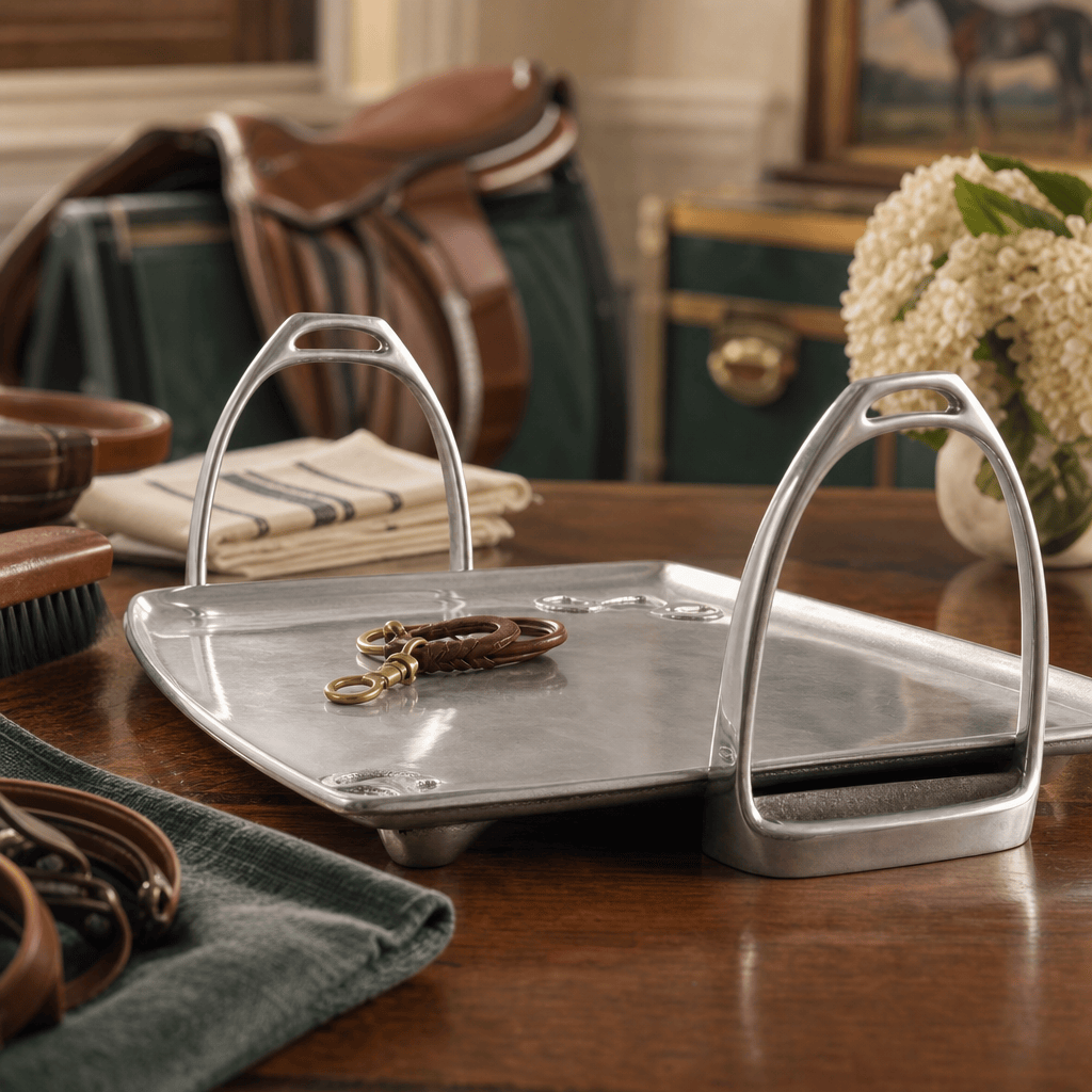 Arthur Court Equestrian Equestrian Stirrup Tray - Large