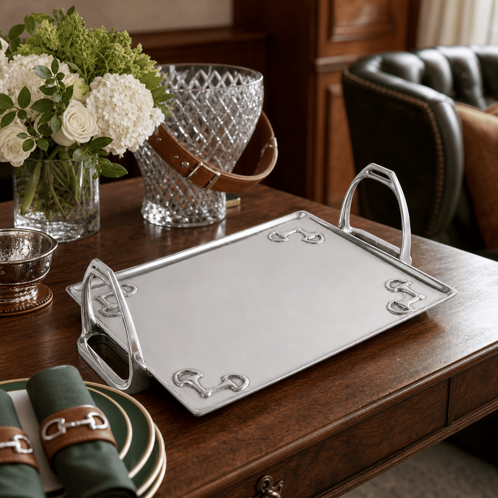Arthur Court Equestrian Equestrian Stirrup Tray - Large