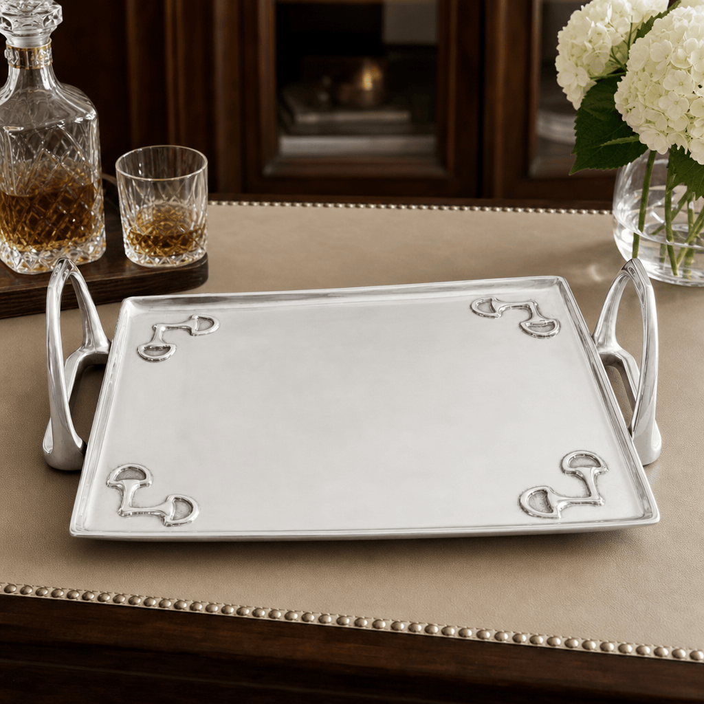 Arthur Court Equestrian Equestrian Stirrup Tray - Large