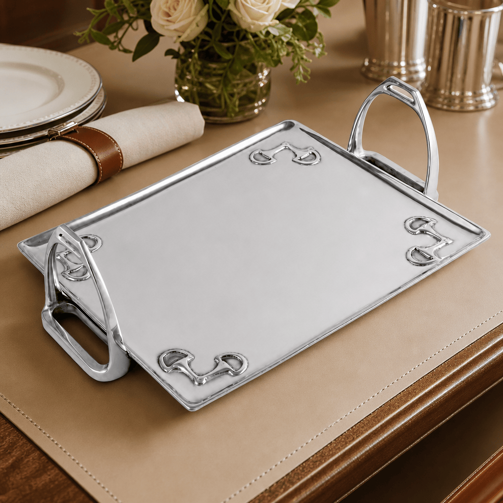 Arthur Court Equestrian Equestrian Stirrup Tray - Large