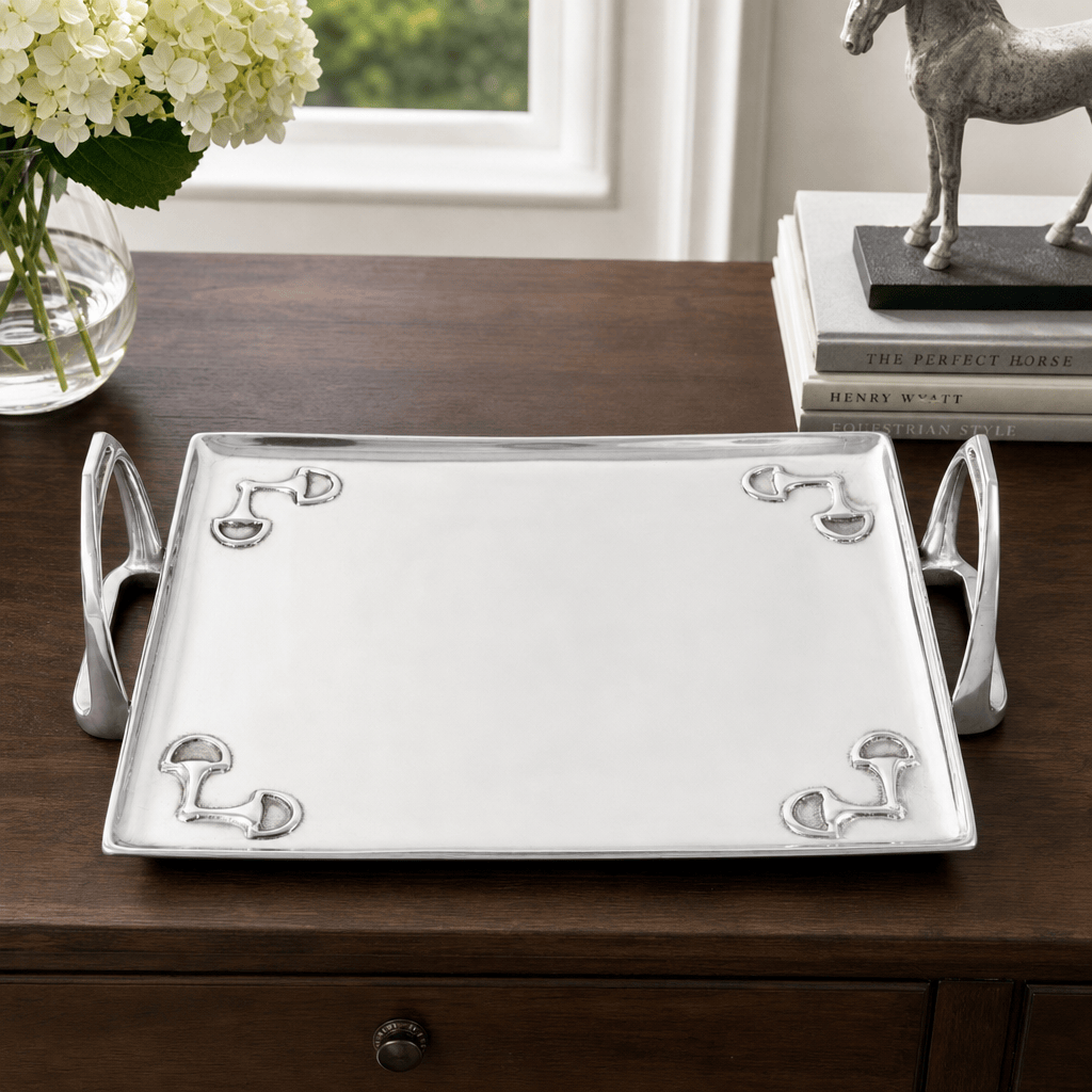 Arthur Court Equestrian Equestrian Stirrup Tray - Large
