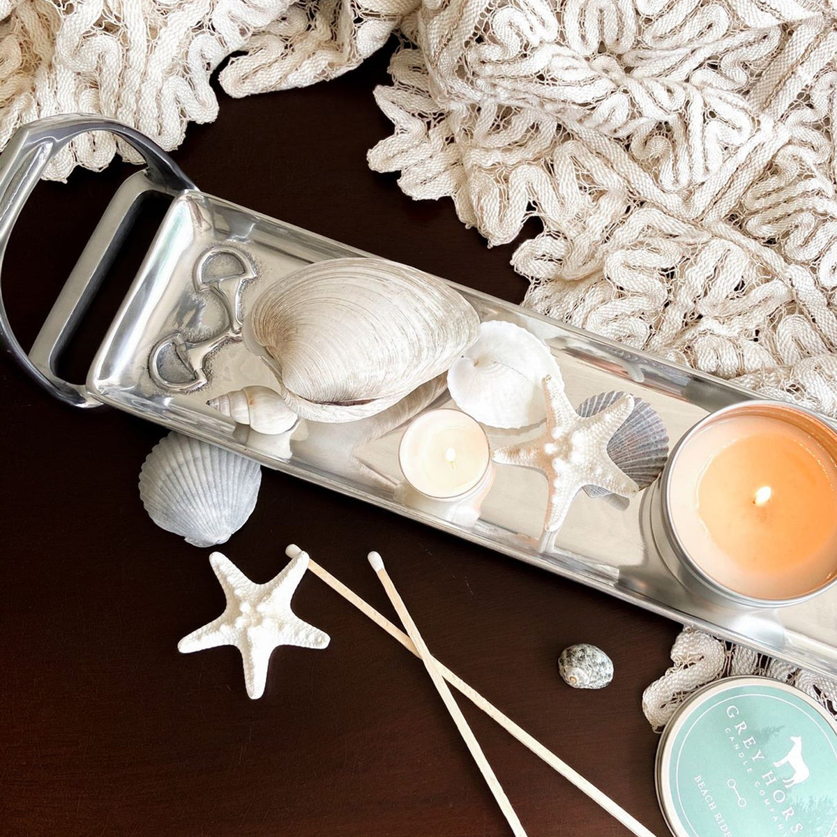 Arthur Court Equestrian Equestrian Stirrup Tray - Small