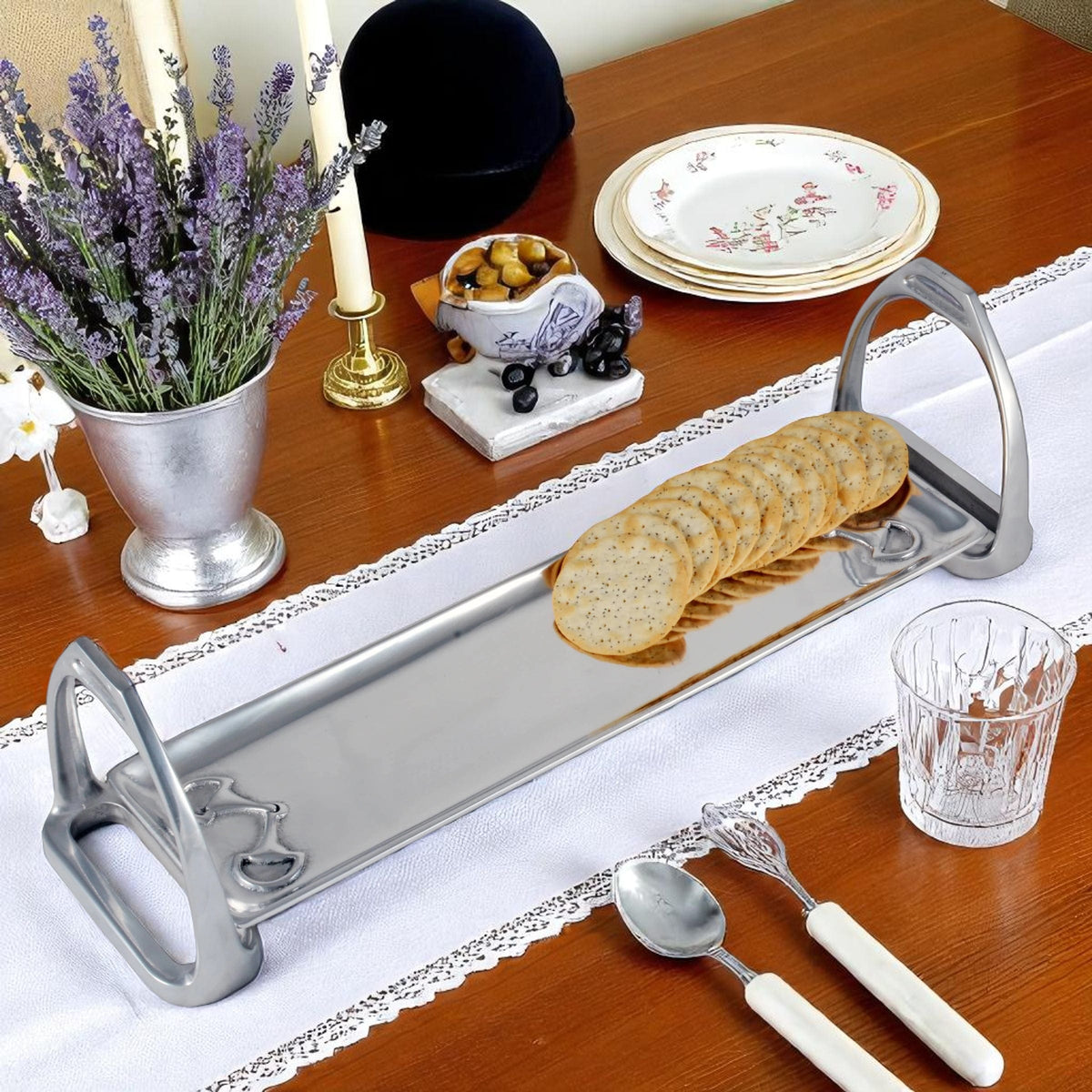 Arthur Court Equestrian Equestrian Stirrup Tray - Small