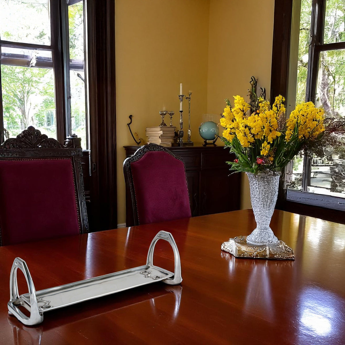 Arthur Court Equestrian Equestrian Stirrup Tray - Small