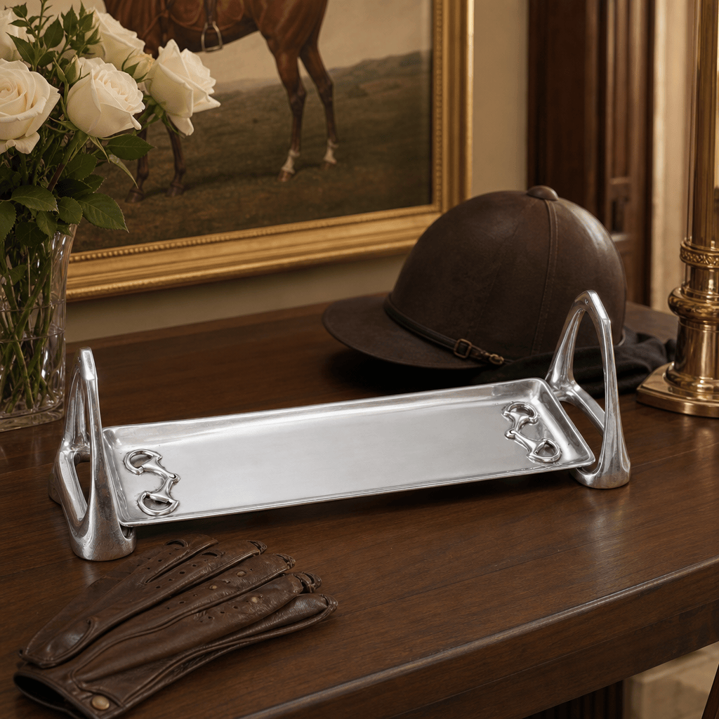Arthur Court Equestrian Equestrian Stirrup Tray - Small