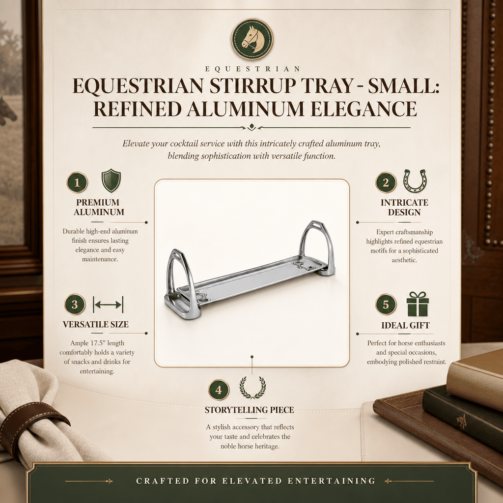 Arthur Court Equestrian Equestrian Stirrup Tray - Small