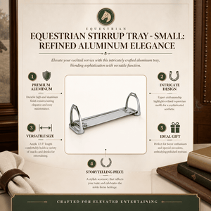 Arthur Court Equestrian Equestrian Stirrup Tray - Small