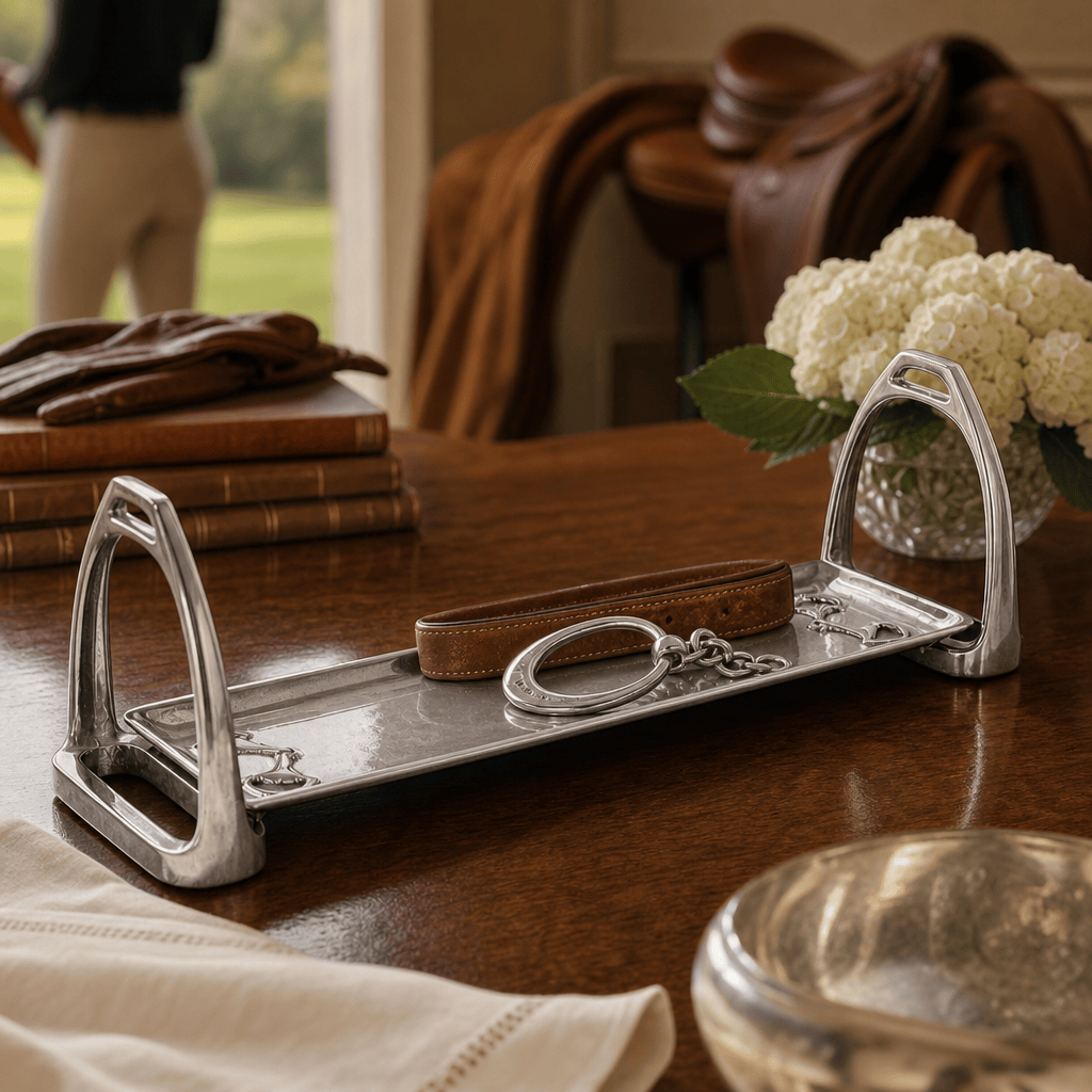 Arthur Court Equestrian Equestrian Stirrup Tray - Small