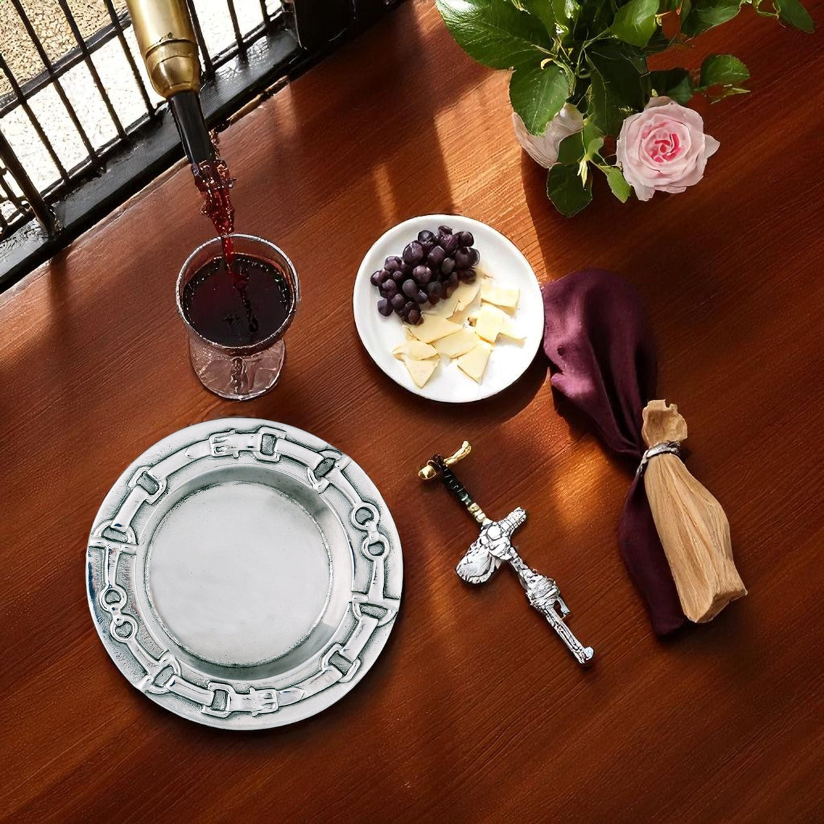 Arthur Court Equestrian Equestrian Wine Coaster