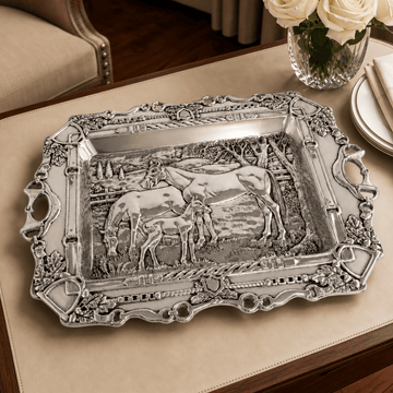 Grazing Horses Parlor Tray