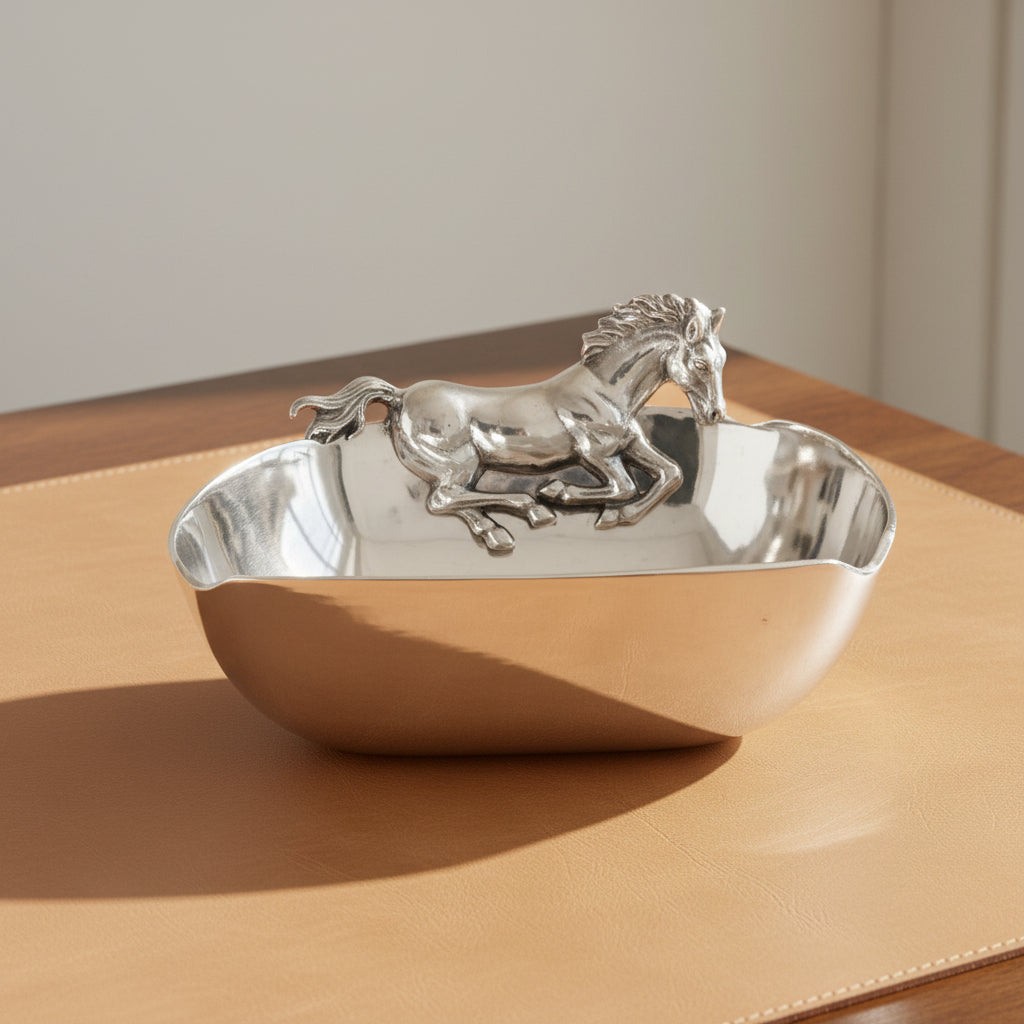 Arthur Court Equestrian Horse 11 Bowl