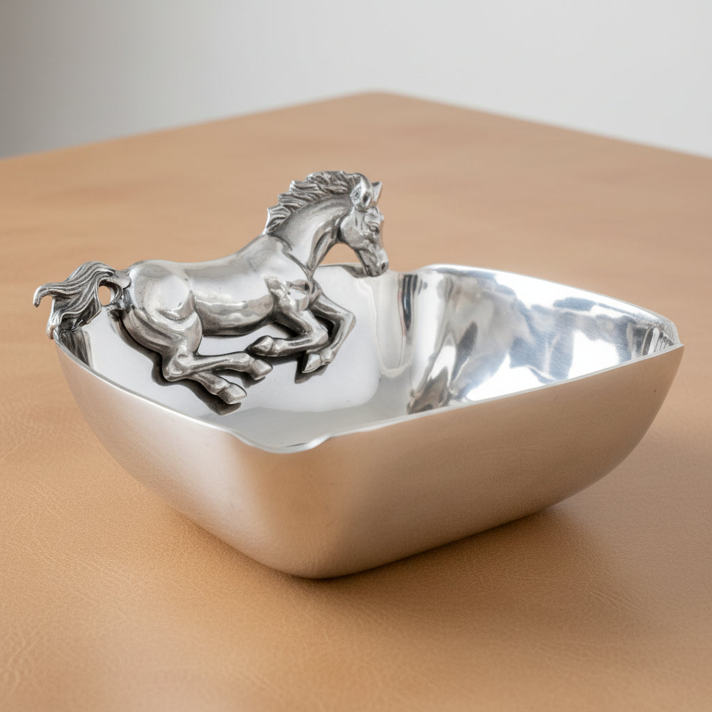 Arthur Court Equestrian Horse 11 Bowl