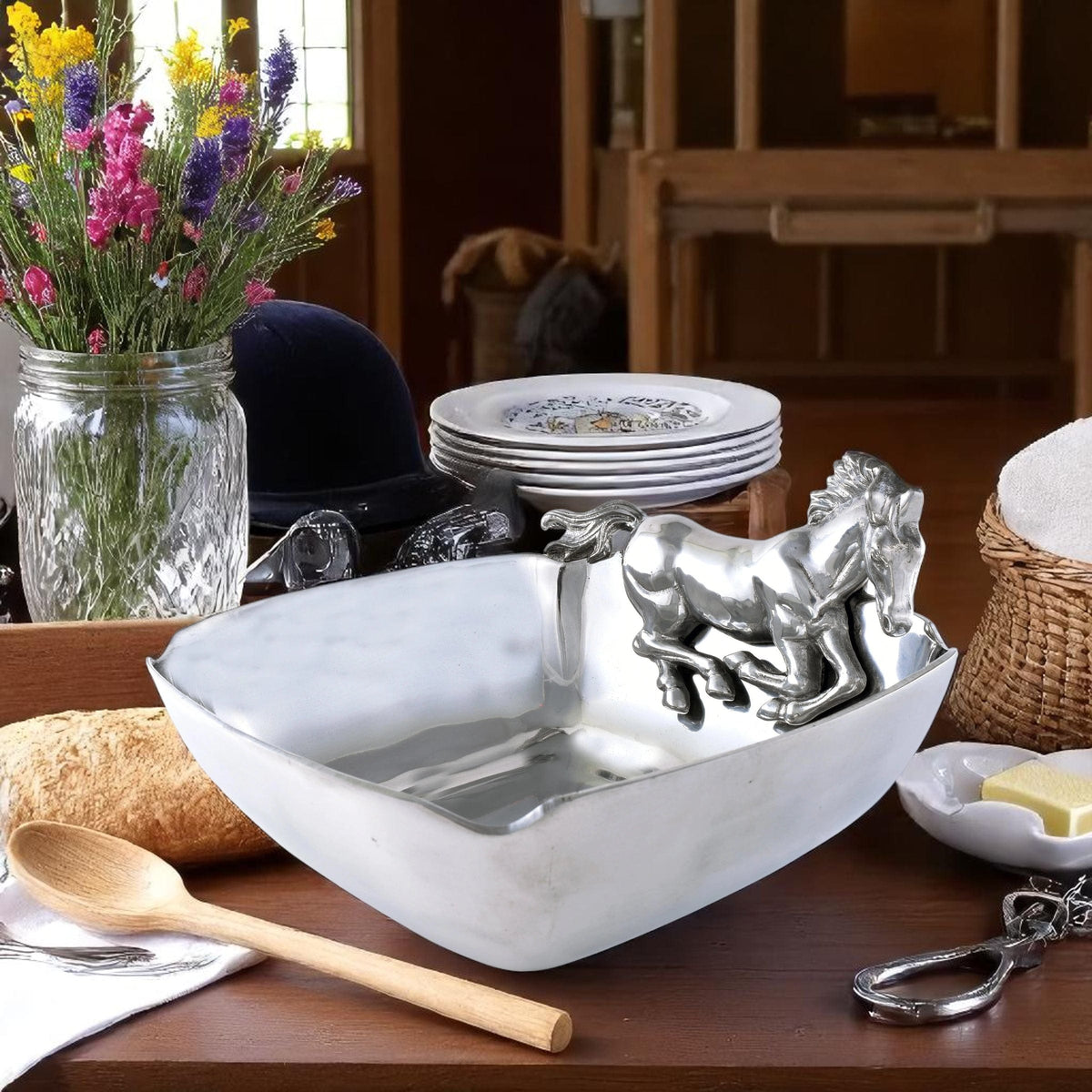 Arthur Court Equestrian Horse 11 Bowl