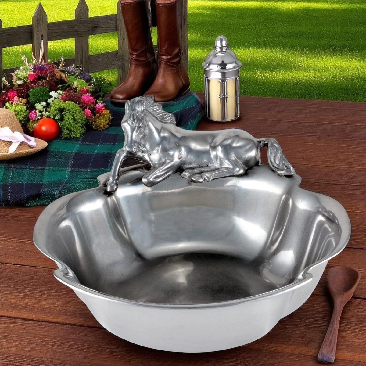 Arthur Court Equestrian Horse 12-1/2 Bowl