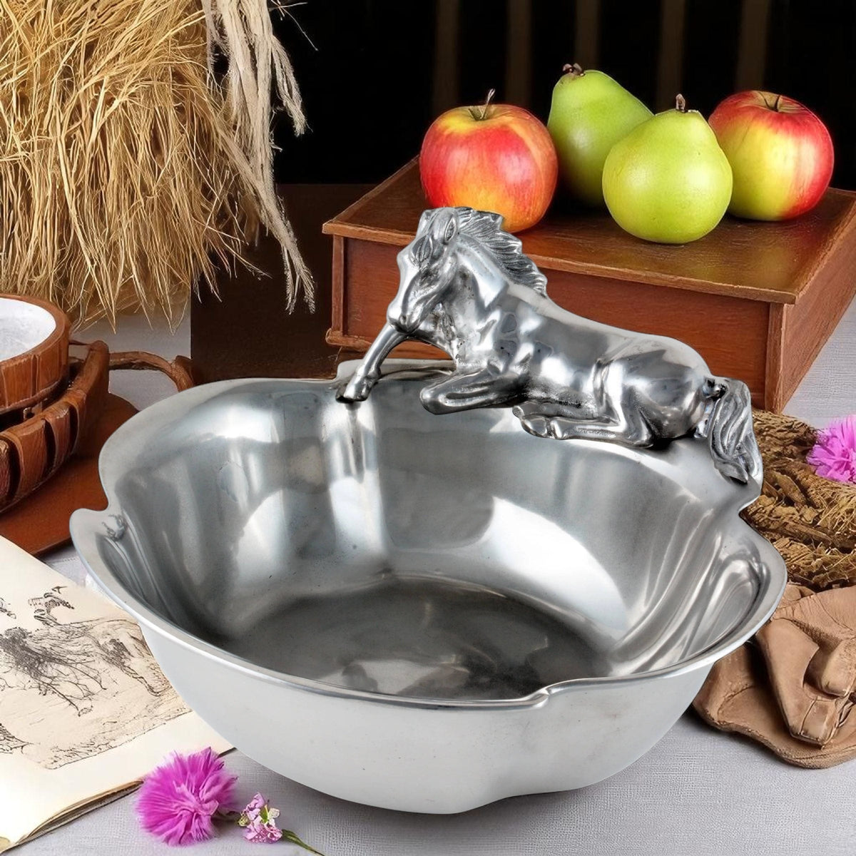 Arthur Court Equestrian Horse 12-1/2 Bowl