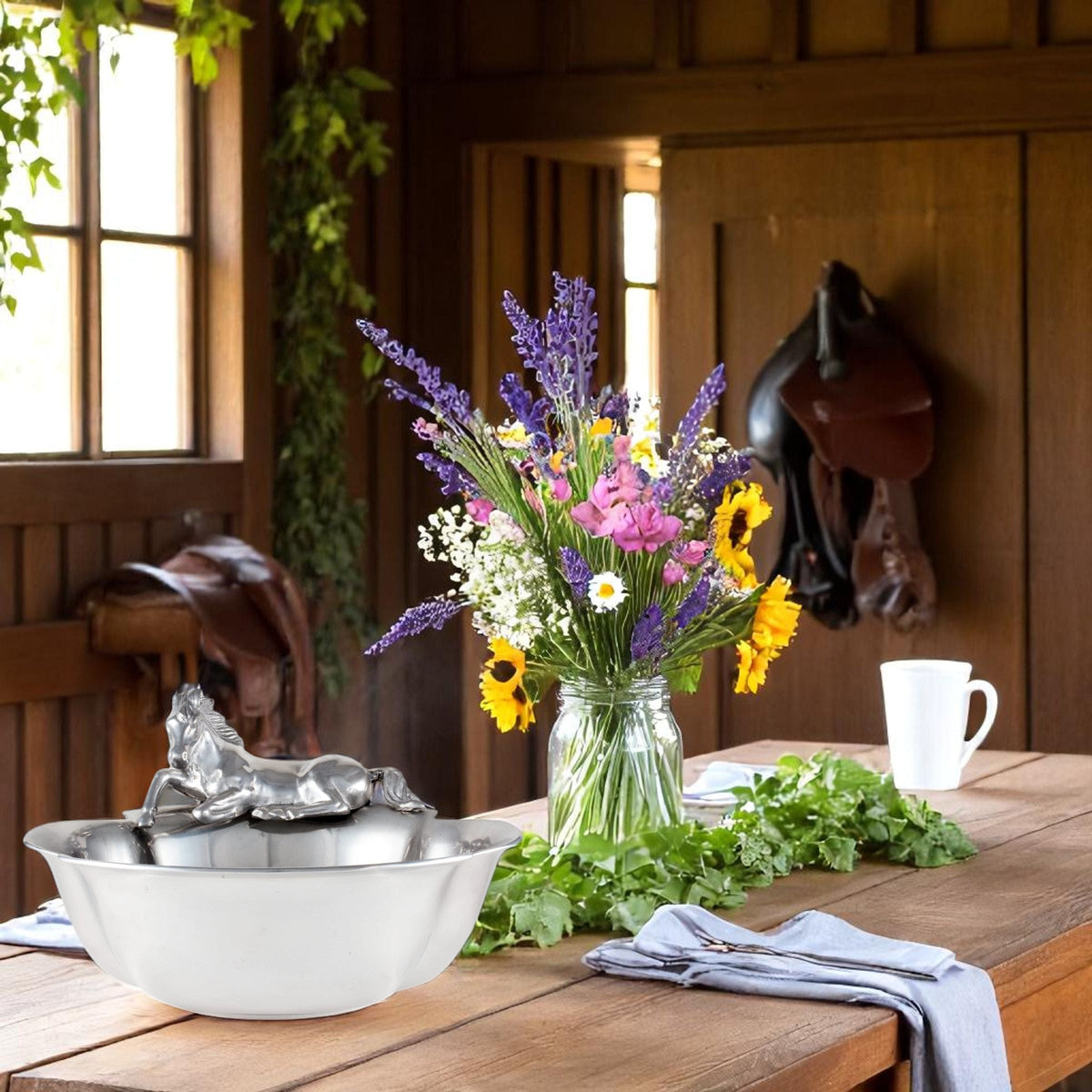 Arthur Court Equestrian Horse 12-1/2 Bowl