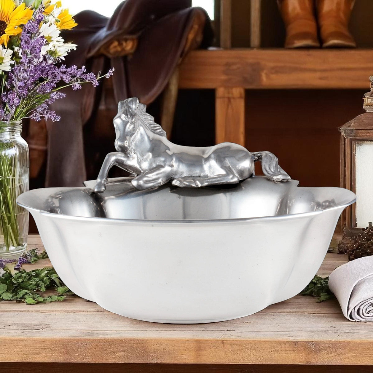 Arthur Court Equestrian Horse 12-1/2 Bowl