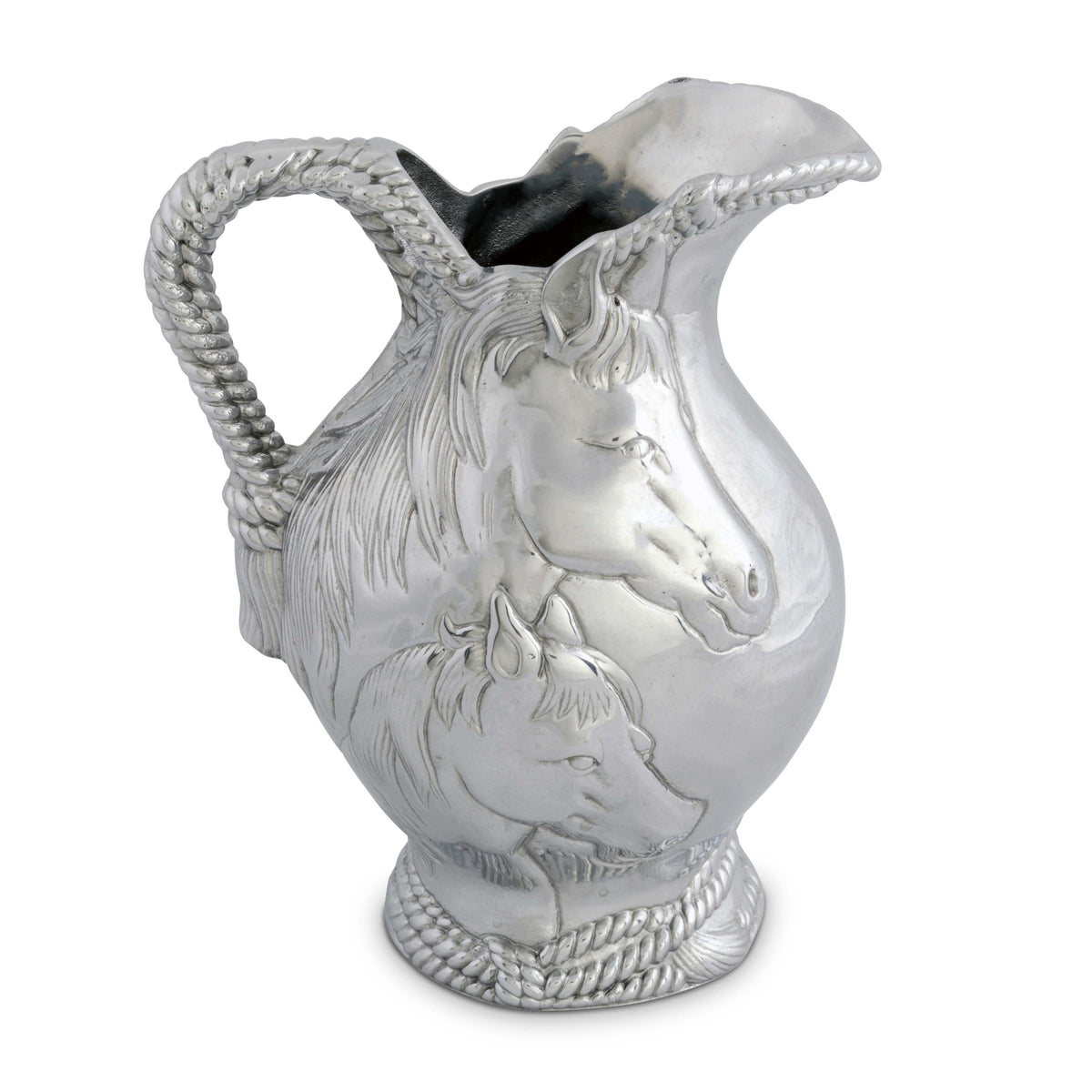 Arthur Court Equestrian Horse and Rope Pitcher