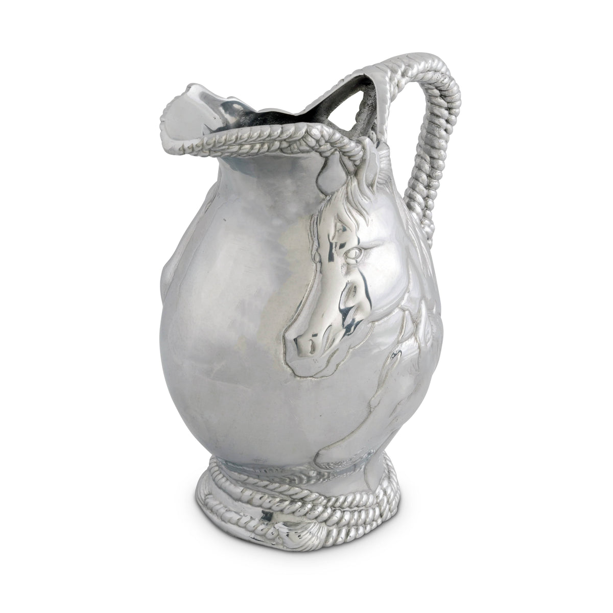 Arthur Court Equestrian Horse and Rope Pitcher