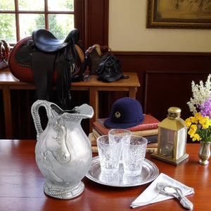 Arthur Court Equestrian Horse and Rope Pitcher