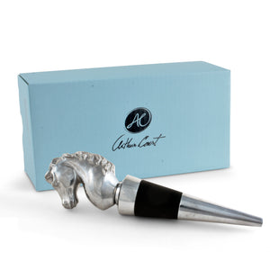 Arthur Court Equestrian Horse Bottle Stopper