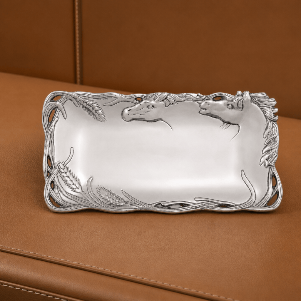 Arthur Court Equestrian Horse Bread Tray 6x12