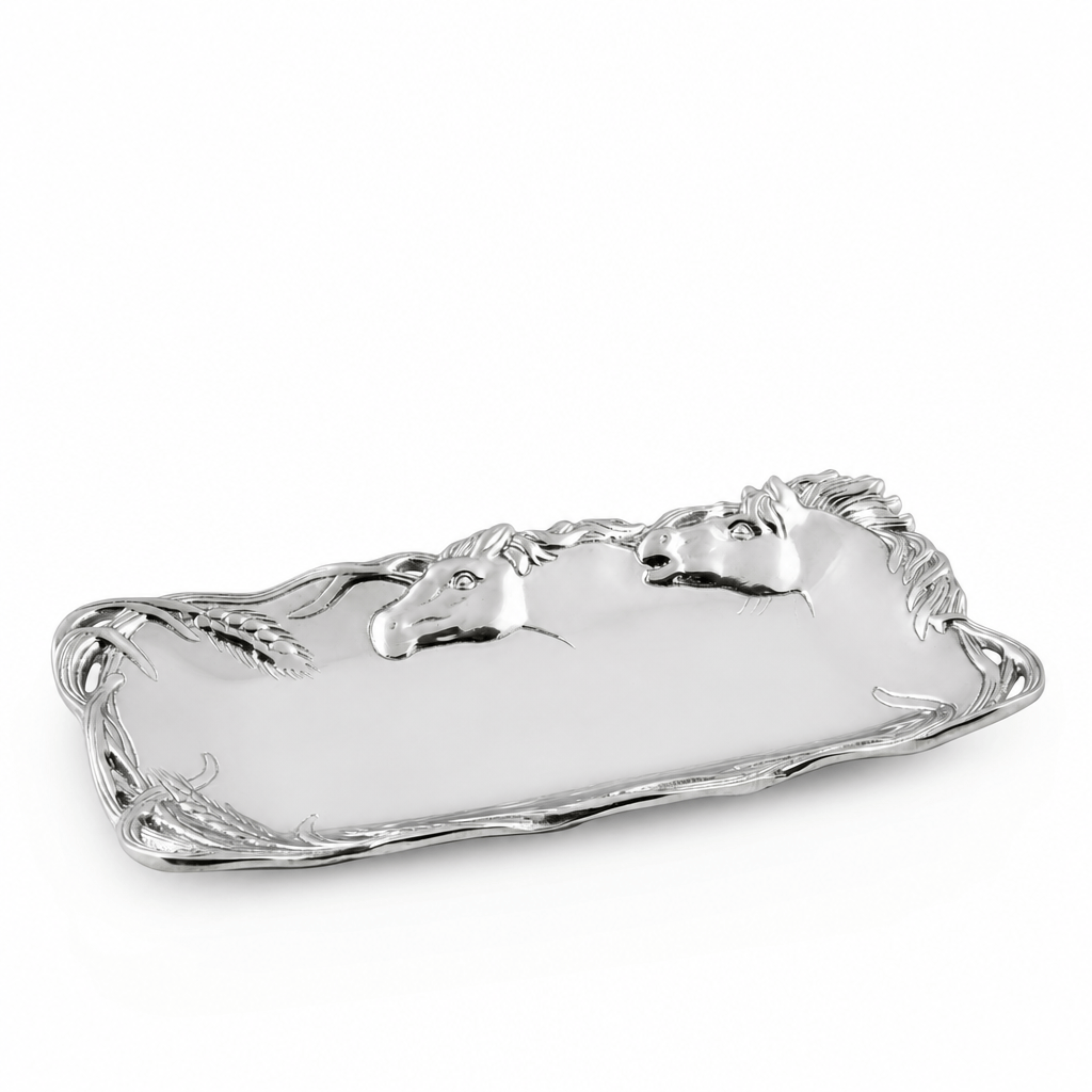 Arthur Court Equestrian Horse Bread Tray 6x12