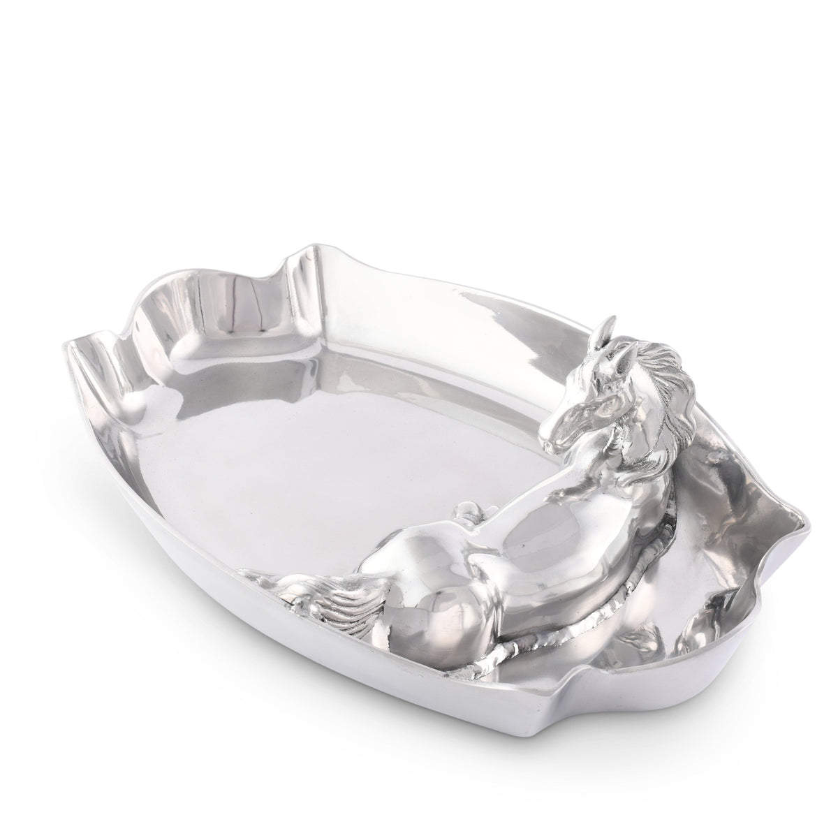 Arthur Court Equestrian Horse Figural Chip and Dip