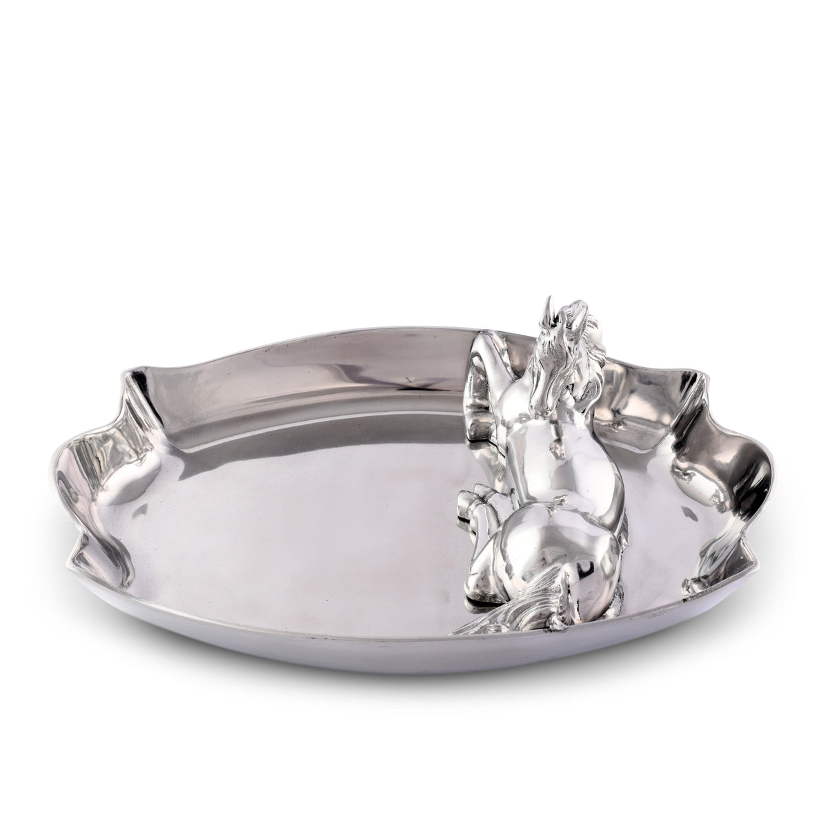 Arthur Court Equestrian Horse Figural Chip and Dip