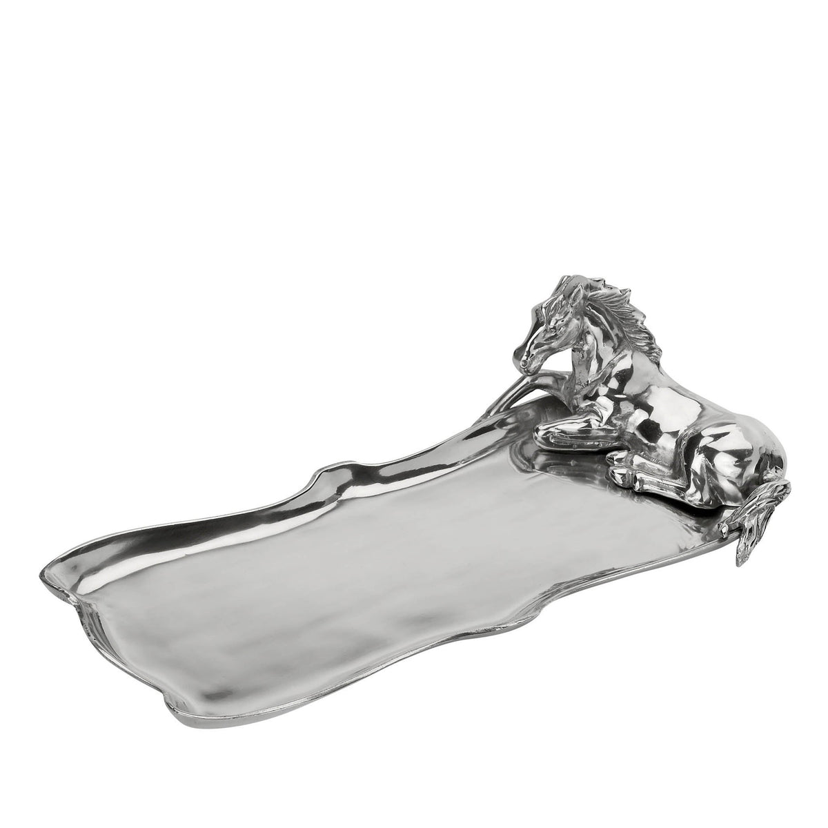 Arthur Court Equestrian Horse Figural Oblong Tray