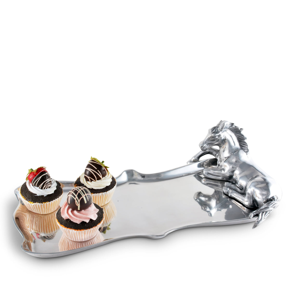 Arthur Court Equestrian Horse Figural Platter