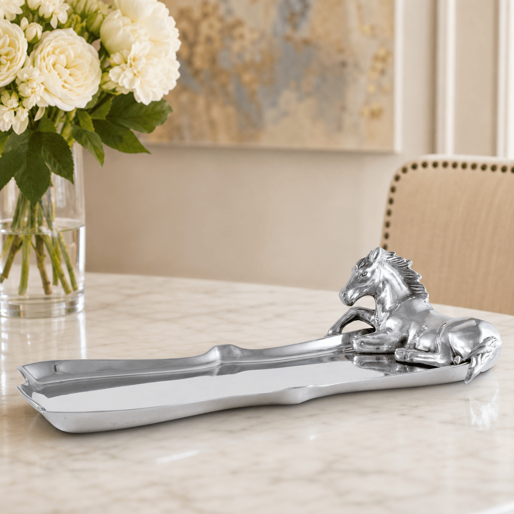 Arthur Court Equestrian Horse Figural Platter