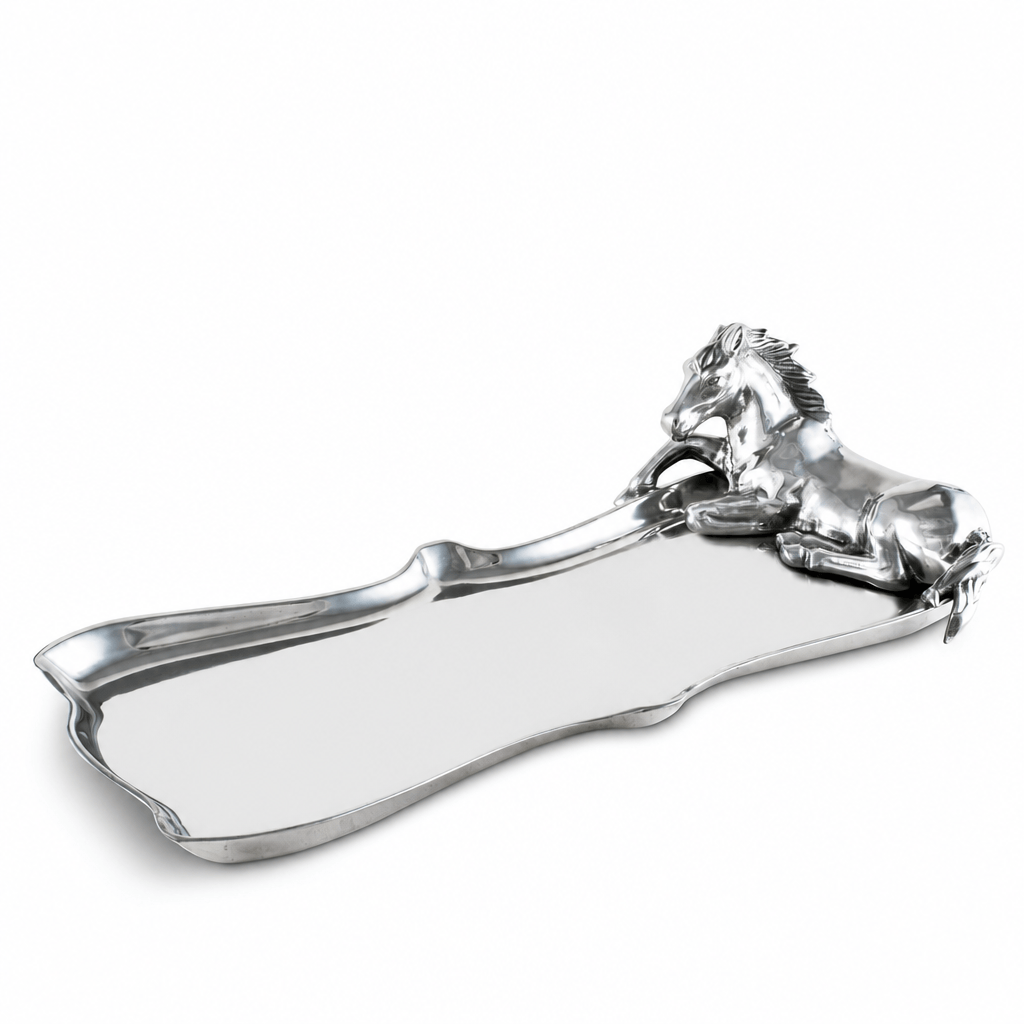 Arthur Court Equestrian Horse Figural Platter