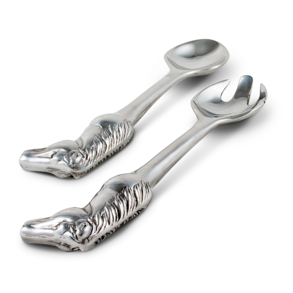 Arthur Court Equestrian Horse Figural Serving Set-Set/2