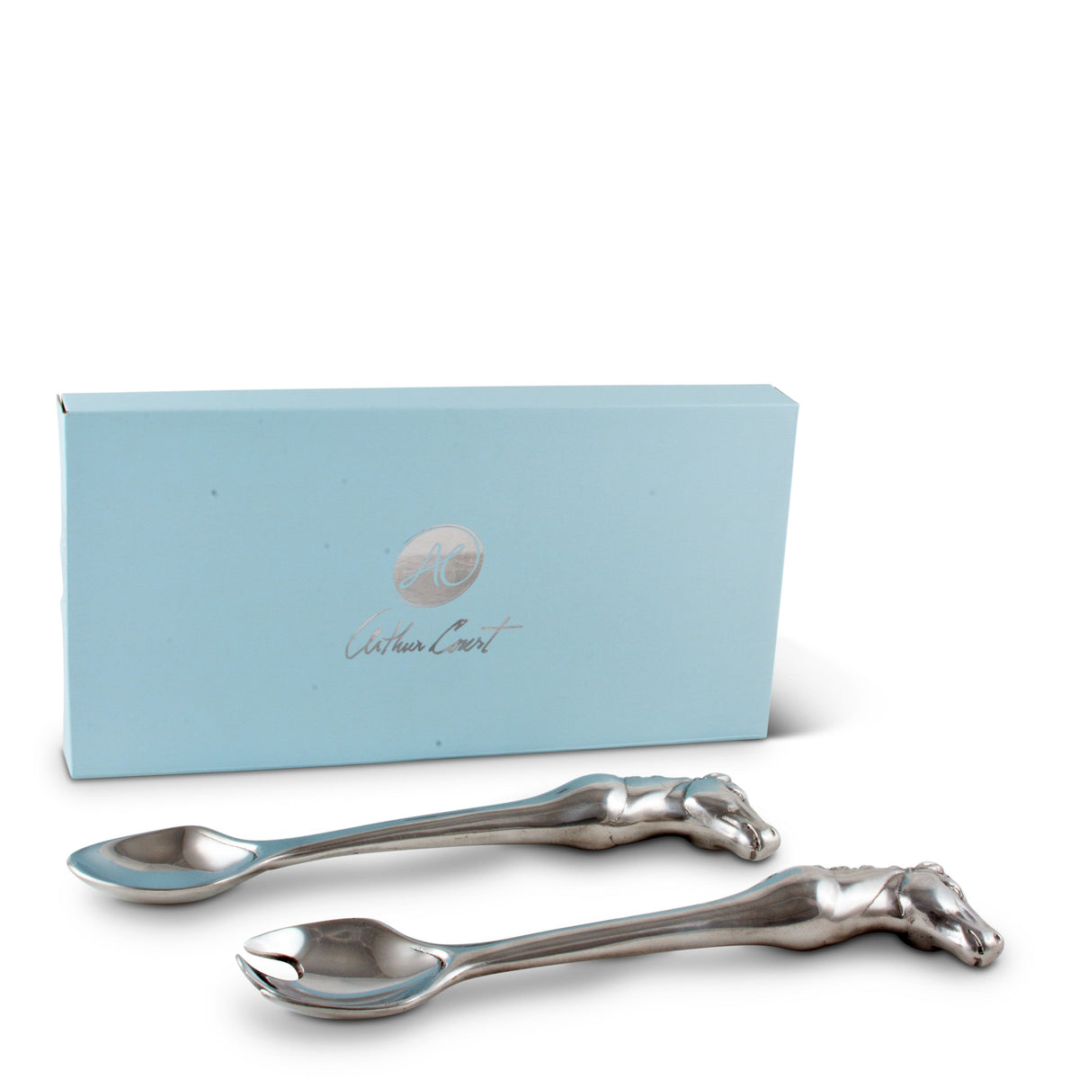 Arthur Court Equestrian Horse Figural Serving Set-Set/2