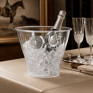 Arthur Court Equestrian Horse Head Handle Acrylic Ice Bucket