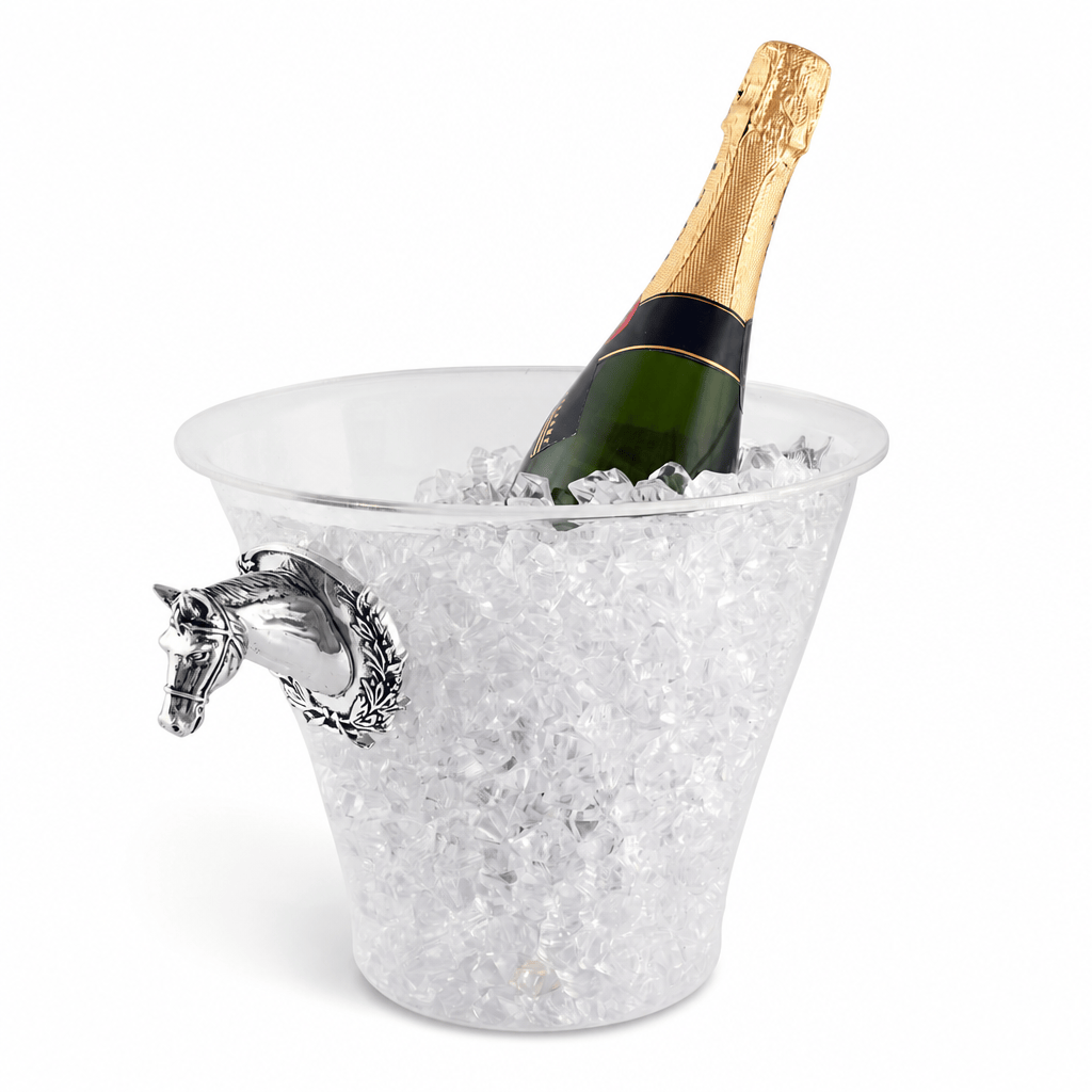 Arthur Court Equestrian Horse Head Handle Acrylic Ice Bucket