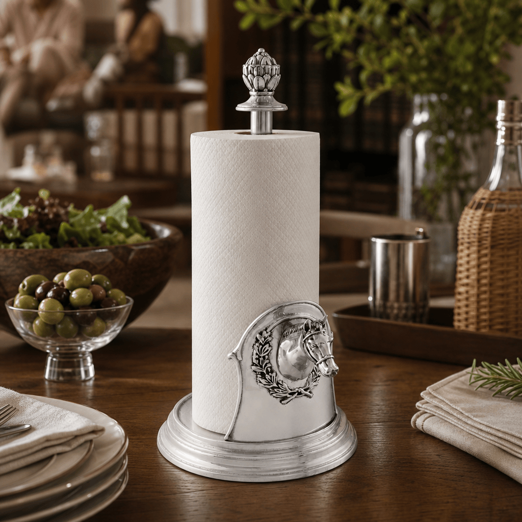 Arthur Court Equestrian Horse Head Paper Towel Holder