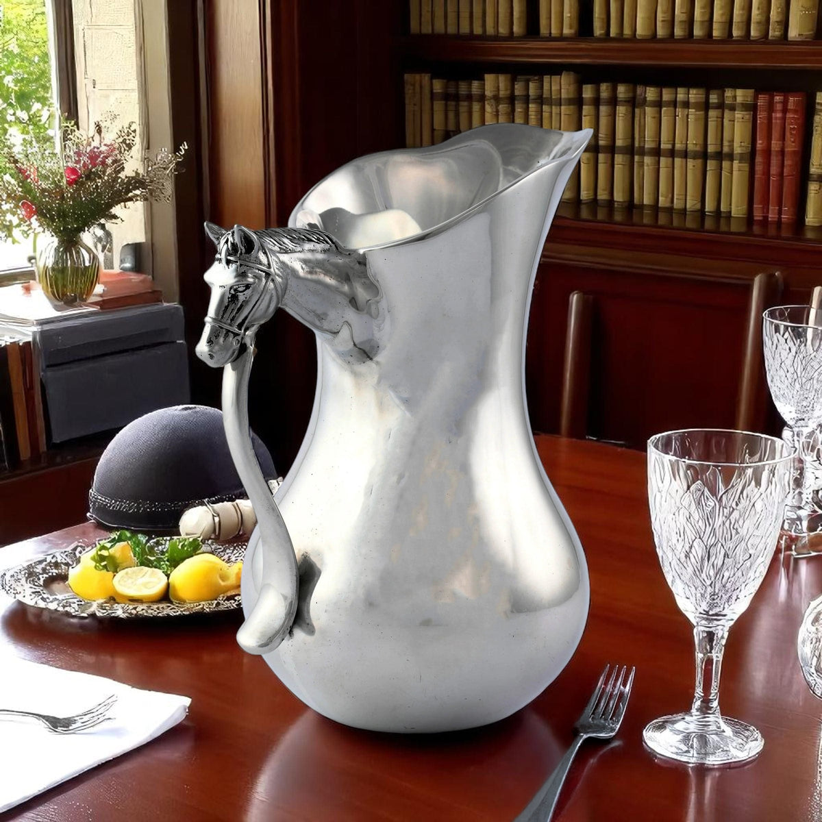 Arthur Court Equestrian Horse Head Pitcher