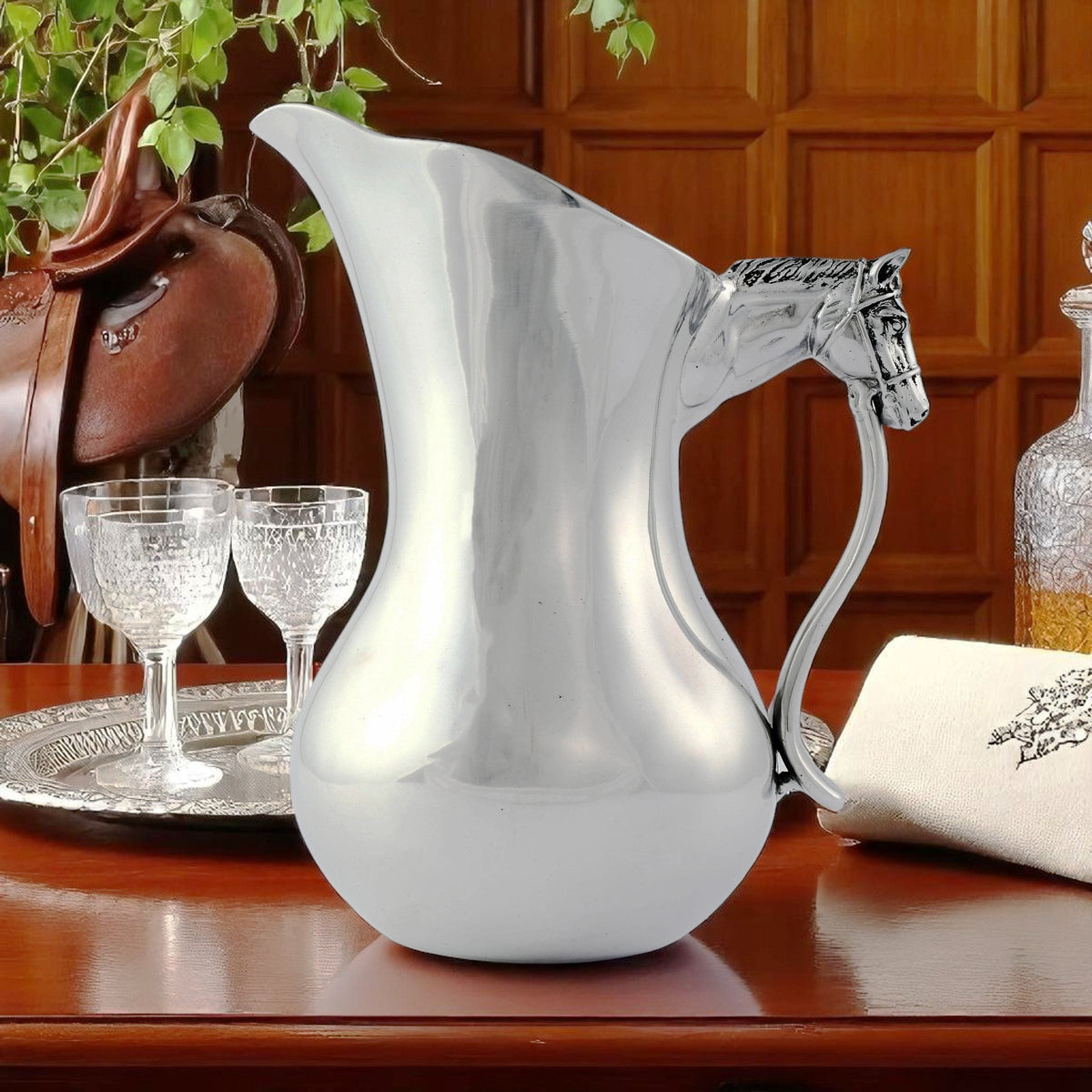 Arthur Court Equestrian Horse Head Pitcher